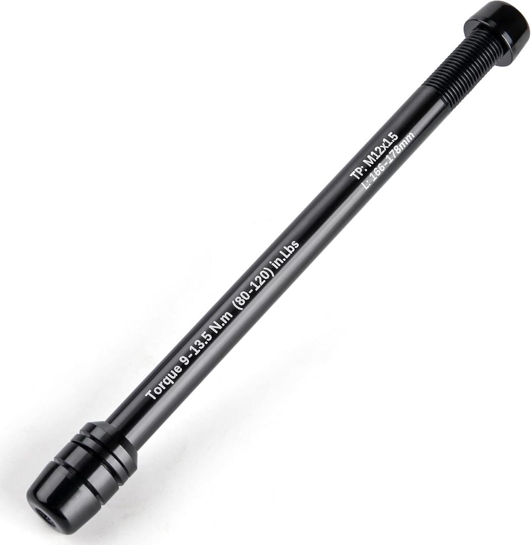 12mm Thru Axles for Bike Trainers - M12 x 1.0/1.5/1.75 Thru Axle Adapter for Rear Wheel Attachment Trainer - Bike Trainer Thru Axles Adapter