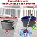 Mop Replacement for O-Cedar RinseClean 2-Tank, Mop Handle for Ocedar Mop