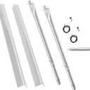 Replacement Parts for Charbroil Performance 2-Burner 463630021 463660421 463655621 463630422 463654022 463655021, Burner and Heat Plate for Charbroil Grill Replacement Parts