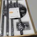 Nukanu Floor Lamp with Remote Control,Bright Floor Lamps for Living Room/Bedroom/Office, Stepless Adjustable 3000K-6000K Colors and 10-100% Brightness,Standing Light with Foot Switch (Black)