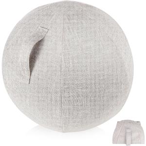 Yoga Ball Covers - Balance & Stability Ball Projector for Office & Home Gym - 55cm (Beige)