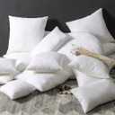 QUBA LINEN 12 x 20 Throw Pillow Insert - Pack of 4 White, Down Alternative Pillow Inserts for Decorative Pillow Covers, Throw Pillows for Bed, Couch Pillows for Living Room (12" x 20" (Pack of 4))