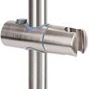 NearMoon Slide Bar with Height/Angle Adjustable Handheld Shower Holder, Bathroom SUS 304 Stainless Steel Head Holder for Bath (Screw Mounted, Brushed Nickel)