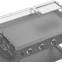 Stanbroil Griddle Warming Rack and Tray for 36" Blackstone Griddle, Foldable Cooking Grate BBQ Accessories Compatible with 36" Blackstone Griddle (Not Work with Hood)