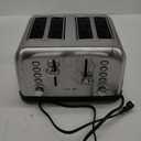 Toaster 4 Slice, Dual Independent Controls, Extra Wide Slot Toasters for Bagel, Bread, Waffles, 7 Shade Settings, 4 Main Functions, Removable Crumb Tray, 1500 Watts, Brushed Stainless Steel