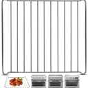 Air Fryer Wire Rack for Cuisinart TOA-60 65 70 Air Fryer Convection Toaster Oven, 12.4''*11'' Air Fryer Stainless Steel Basket Tray Accessories Replacement Parts, Dishwasher Safes