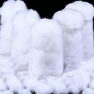 Shappy 165.79 Ounce/ 4700 g Christmas Fake Clouds Snow Decoration Artificial White Cloud Fiber Faux Fluffy Snow Indoor Soft Artificial Fake White Cotton Winter Craft Decor Xmas Tree Village Displays