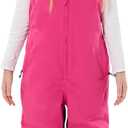 GSOU SNOW Kids Snow Bibs Girls Boys Snow Pants Ski Bib Overall Waterproof Windproof Warm for Winter (3-16Years) (Rose Red)