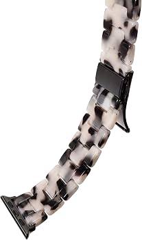 V-MORO Resin Bands Compatible with Apple Watch Band,41mm/40mm/38mm/42mm