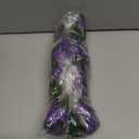 Artificial Fake Hanging Flowers Plants for Outdoor Outside Summer Decoration, 2PCS Faux Silk Morning Glory Purple UV Resistant Look Real Trailing Vines for Home Planter Porch Patio