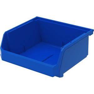 Plastic Containers for Organizing and Storage Bins for Closet, Kitchen, Office, Garage or Pantry Organization, Stackable Bins, Extra Large (14.8" x 16.5" x 7"), 4-Pack, Blue