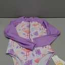 Angel season Girls Swimsuits Kids Bathing Suit One Piece Swimwear with UPF 50+ Cute (8-9 Years, Flamingo Purple)