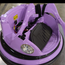 Bumper Car for Kids, 12V Electric Ride-On Car for Toddlers with Remote Control, Led Lights, 360-Degree Spin, Bluetooth Capability, 2 Speed Settings, Anti-Collision Padding, and 5-Point Safety Belt