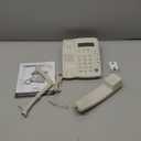 Y043 Corded Landline Telephone for Home, Caller ID/Call Waiting, Easy-to-Use, Speaker, Display, Desk Phone Only (Off-White)