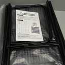 Simple Trending 5-Tier Stackable Shoe Rack, Expandable & Adjustable Shoe Organizer Storage Shelf, Wire Grid, Black