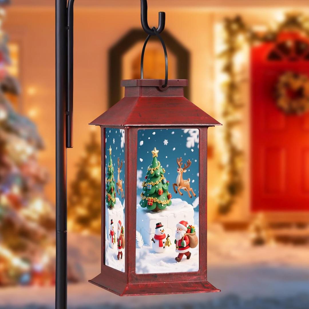 Christmas Decorations,Solar Lanterns with Snowman Outdoor Waterproof Decorative Lights for Christmas Gifts (Snowman)