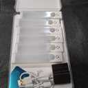 120 LEDs Under Cabinet Lights 3 Color Temps, 6 Pack 30CM Motion Sensor Light Indoor, 3000-6000K Dimmable Closet Lights, Rechargeable Under Counter Lights for Wardrobe, Kitchen, Stairs