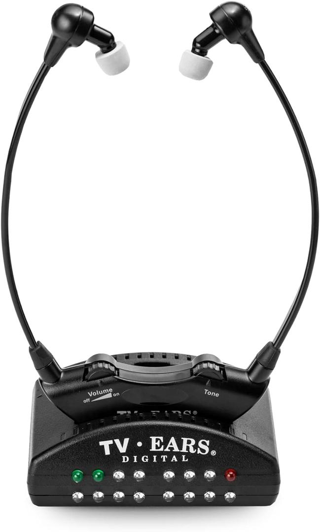 TV Ears Digital Wireless Headset System for Seniors  Personal Volume Control, TV Hearing Device, No Audio Delay, Plug-N-Play, Works with Most TV Brands, Ideal for Hearing Impaired  Model 11741