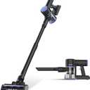 Cordless Vacuum Cleaner, 4-in-1 Vacuum Cleaners for Home, Handheld Vacuum Cleaner with 40 mins Runtime, Stick Vacuum for Apartment, Carpet, Black 1 Battery