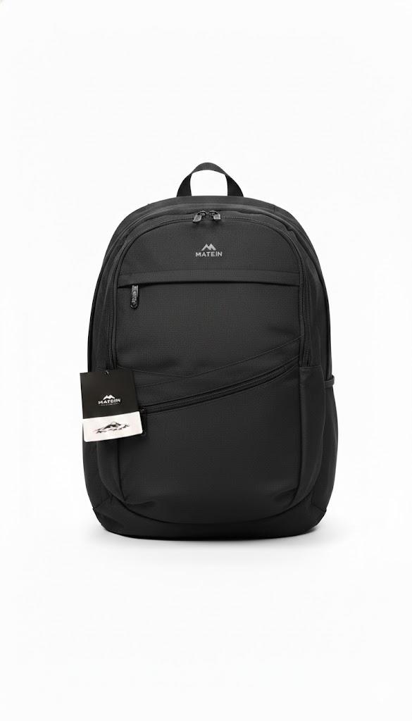 MATEIN Business Laptop Backpack, 15.6 Inch Travel Laptop Bag Rucksack with USB Charging Port, Water-Resistant Bag Daypack for Work College Computer Men Women Backpack, Black