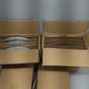 AmorArc Ceramic Dinnerware Sets,Handmade Reactive Glaze Plates and Bowls Set,Highly Chip and Crack Resistant | Dishwasher & Microwave Safe,Service for 8 Dishes Set (24pc) (Service for 8, Ocean)