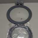 Universal Lid for Pots, Pans, and Skillets - 2 Pack Silicone Replacement Pan Lid Fits 7", 8" 9" & 10", 11", 12" Cookware - Tempered Glass Pot Lid Cover for Frying Pans, Cast Iron, CrockPot