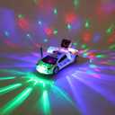 Toy Cars, Police Car Toys for Boys 3-5, Police Car Spinning Toy with Music Lights and Siren, Automatic Door Opening Spin Toy for Outdoor Indoor Kids Gifts (White), Medium
