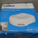 Carex Toilet Seat Riser, 5.5 Inch, Toilet Seat Risers for Seniors, Raised Toilet Seat, Supports 300lbs, Slip-Resistant, Toilet Riser, Elevated Toilet Seats