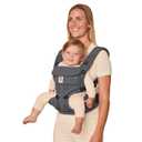 Ergobaby Omni Classic Baby Carrier Newborn to Toddler - Breathable Baby Carriers for Summer - All-Position Carrier with Lumbar Support (7-45 Pounds), Mesh, Charcoal Grey