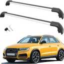 MotorFansClub Roof Racks Cross Bars Fit for Audi Q3 2013 2014 2015 2016 2017 Cross Bars Luggage Cargo Rack Aluminum