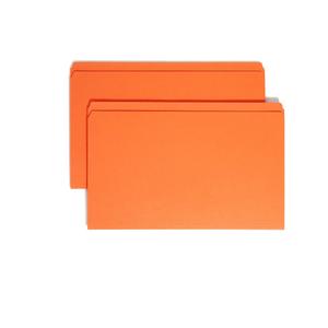 25 pack Smead File Folder, Reinforced Straight-Cut Tab, Legal Size, Orange