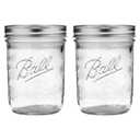 Ball Wide Mouth Pint Mason Jars with Lids & Bands | 16-oz | 2-Pack