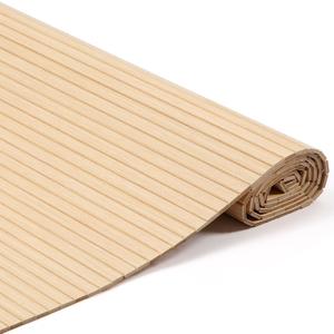 Nuanchu Wood Wall Panel 47.5 x 95.3 in Maple Veneer Tambour Sheet,Flat