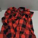 Deer Lady Plaid Flannel Shirts for Women Buffalo Plaid Shirts Oversized Long Sleeve Casual Button Down Blouse Top Size XL