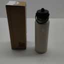 Hydro Flask Water Bottle - Insulated Stainless Steel - Wide Straw Lid, Non Spill, Leakproof in 40 Oz Oat Tan
