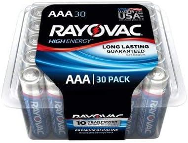 Rayovac Alkaline Battery Size Aaa Container Pack / 30