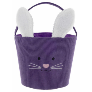 Holiday home easter corduroy basket Violet 3ct