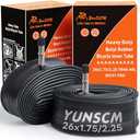 26" Heavy Duty Bike Tubes 26x1.75/1.95/2.1/2.125/2.25 (45/57-559) 26 Bicycle Tubes Premium Butyl Rubber Compatible with Road,Gravel,MTB Bike Tire Tubes TR4A-40L Schrader Valve,Fits Standar Pump 2-PCS