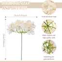 Zeyune 200 Pcs Artificial Hydrangea Flowers Bulk, Champagne Silk Hydrangea Heads with Stems for Wedding Centerpieces Bouquets DIY Floral Arrangements Table Decor Party Home Decorations