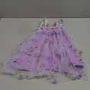 GRNSHTS Toddler Baby Girl Tutu Dress Sleeveless Floral Print Tulle Dress Little Girl Princess Dresses with Flower Headband (3-6 Months, Purple)