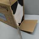 YAOHUOO Printer Stand with Power Outlet/Fabric Drawers, Printer Cabinet with Storage Shelf and Rolling Shredder Stand, Printer Table for Home Office, 22.8"15" White