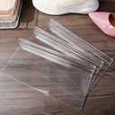 STOBAZA Transparent Display Shoe Holder 8-Pack 9.84X4.72 Inches Wall Mounted Slatwall Shelves for Retail Store and Home Shoe Organization