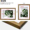Egofine 12x16 Picture Frame Made of Solid Wood with Plexiglass, Display Pictures 9x12/11x14 with Mat or 12x16 Without Mat, for Wall Mounting Photo Frame, Light Brown