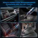 HAUSMEISTER Airflex One Cordless Car Vacuum 16000Pa, 4-in-1 Handheld Vacuum with Air Duster & Inflator, Portable Mini Vac for Car Detailing, Pet Hair, Keyboard Cleaning (Gray)