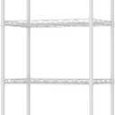 HOMEFORT 6-Tier Wire Shelving, 6 Shelves Unit Metal Storage Rack, Durable Organizer, Perfect for Pantry Closet Kitchen Laundry Organization (White)