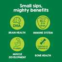 2 x HAPPYTOT Organic Grow & Shine, Whole Milk-Based Tot Nutrition Shake, Strawberry & Banana, for Growing Toddlers & Picky Eaters, 8 Fl Oz (Pack of 4)