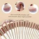 OMANIAC Makeup Brush Set, 20Pcs Professional Makeup Brushes for Foundation, Powder, Eyeshadow, Concealer Cream, Blush Buffe etc, with White Makeup Brushes Kit Case