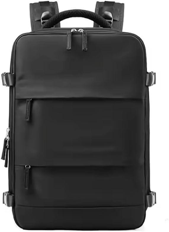 Large Travel Backpack for Women and Men Carry on Backpack Waterproof Outdoor (Black) 