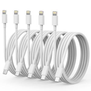 USB C to Cable 5 Pack 6FT Phone Fast Charger Fast Charging Type c to Cable for Phone 14 13 12 11 Pro Max Xr Xs 8 and More