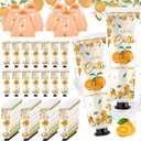 48 Sets a Little Cutie Is on The Way Hand Cream Gifts Bulk Baby Shower Hand Cream Travel Size Lotion Bulk Orange Party Supplies Favors Birthday for Guest, Orange